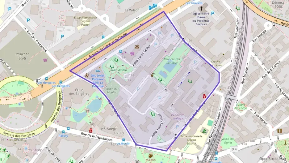 Appartement 55 m² trois pièces à vendre à Puteaux
