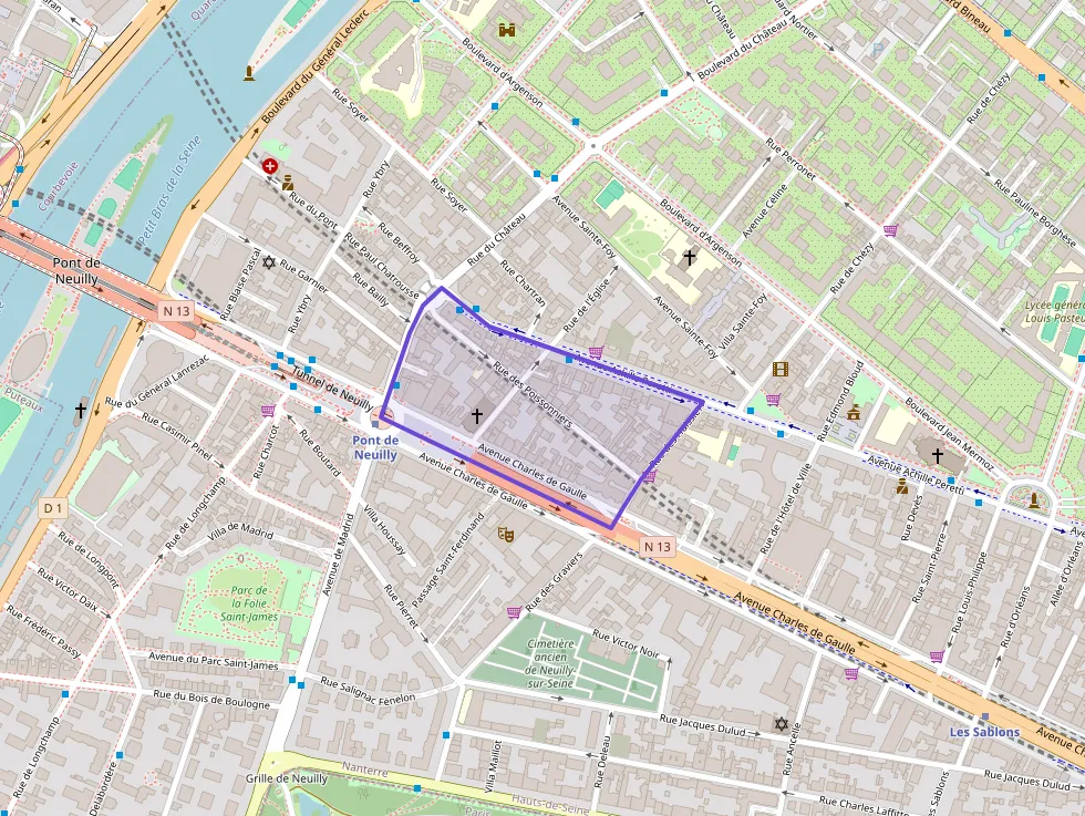 Appartement 41 m² une piece à vendre à Neuilly-sur-Seine