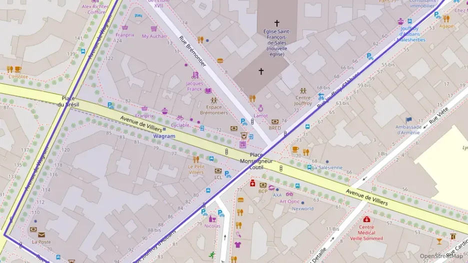 Appartement 85 m² trois pièces à vendre à Paris 17e Arrondissement