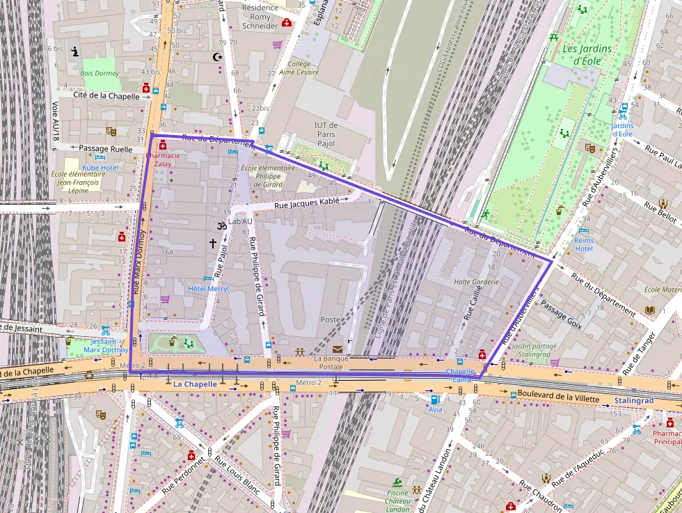 Appartement 43 m² deux pieces à vendre à Paris 18e Arrondissement