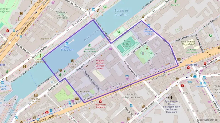Appartement 45 m² deux pieces à vendre à Paris 19e Arrondissement