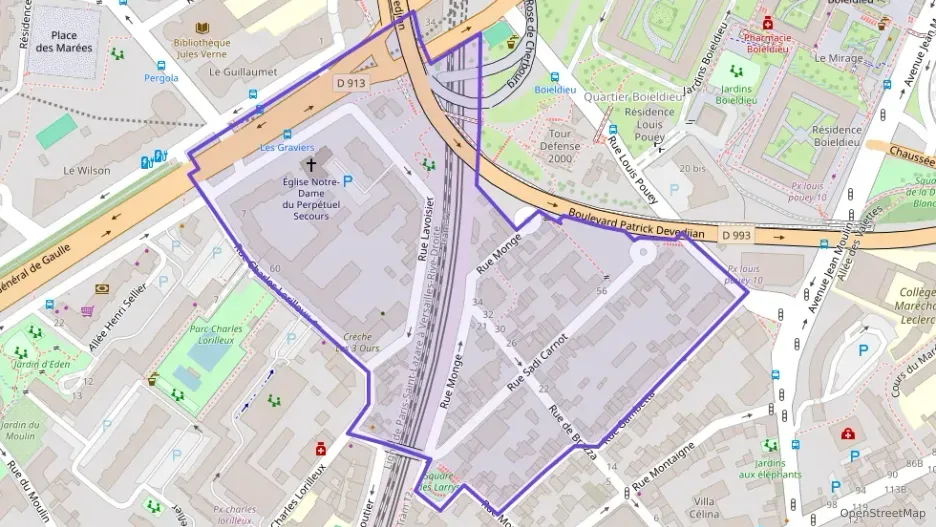 Appartement 60 m² trois pièces à vendre à Puteaux