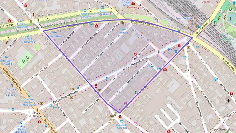 Appartement 73 m² quatre pièces à vendre à Paris 17e Arrondissement