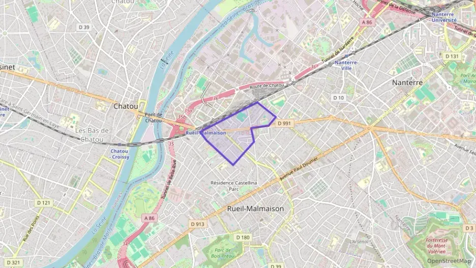 Appartement 59 m² trois pièces à vendre à Rueil-Malmaison