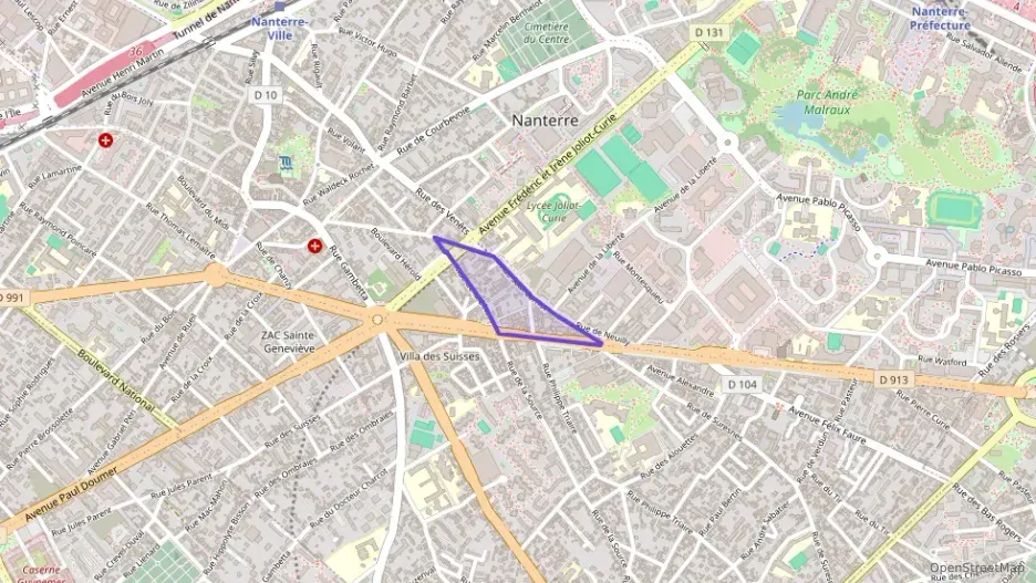 Appartement 42 m² deux pieces à vendre à Nanterre