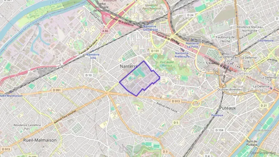 Appartement 63 m² trois pièces à vendre à Nanterre
