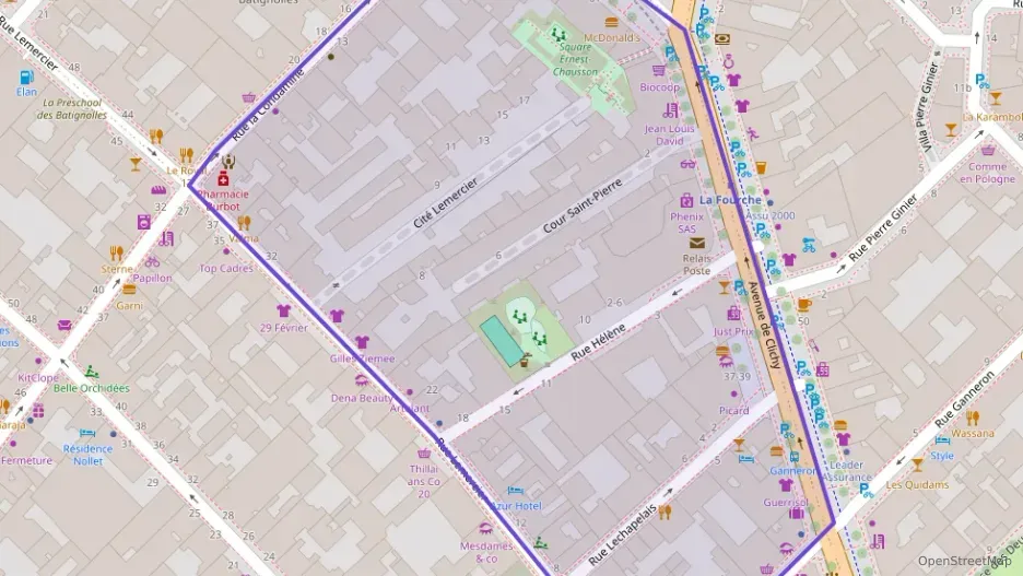 Appartement 30 m² une piece à vendre à Paris 17e Arrondissement