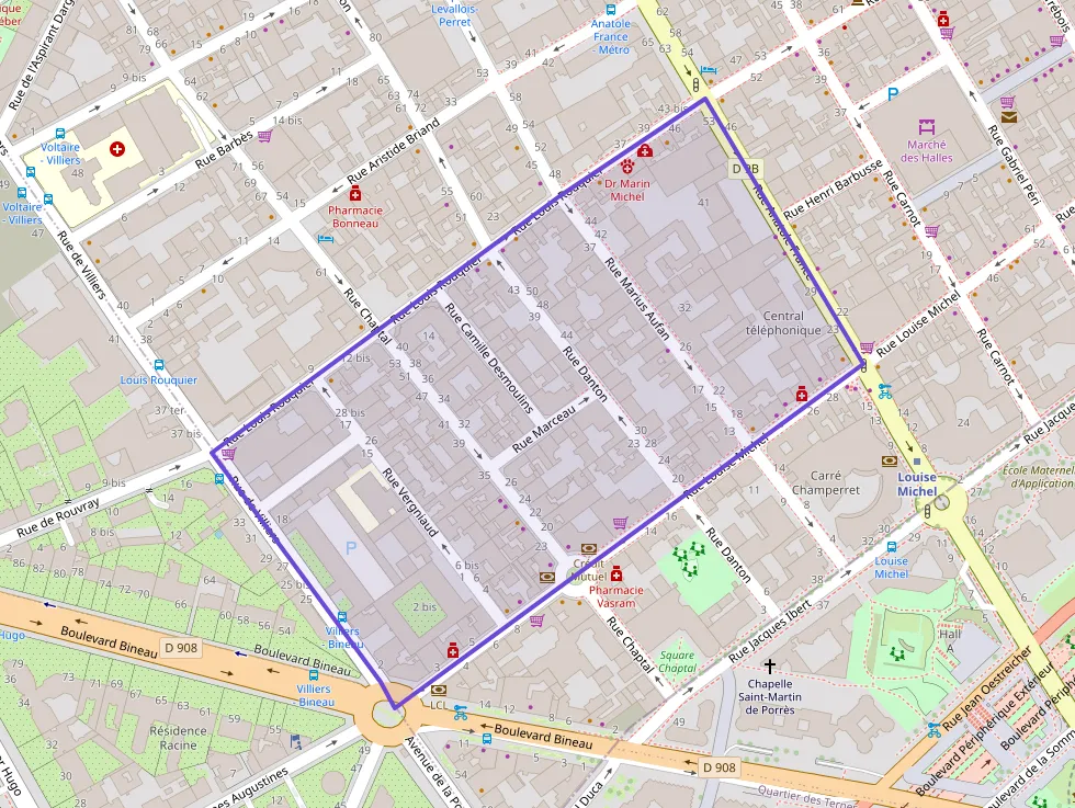 Appartement 57 m² trois pièces à vendre à Levallois-Perret