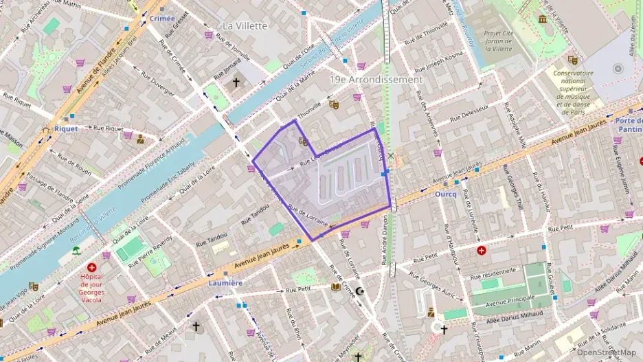 Appartement 52 m² trois pièces à vendre à Paris 19e Arrondissement