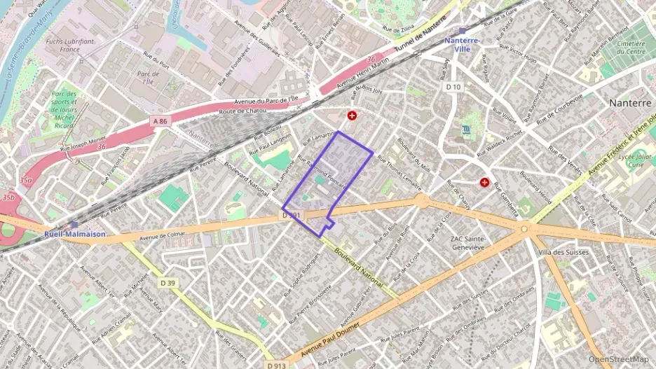 Appartement 61 m² trois pièces à vendre à Nanterre