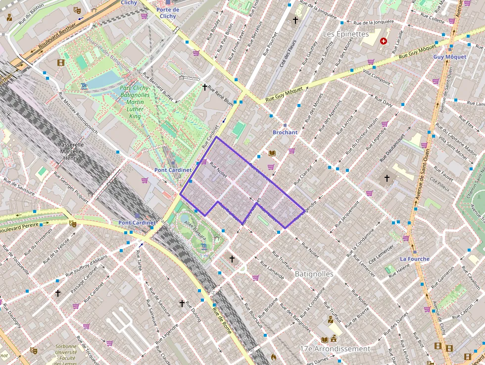 Appartement 53 m² deux pieces à vendre à Paris 17e Arrondissement