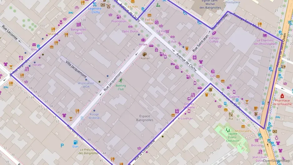 Appartement 40 m² deux pieces à vendre à Paris 17e Arrondissement