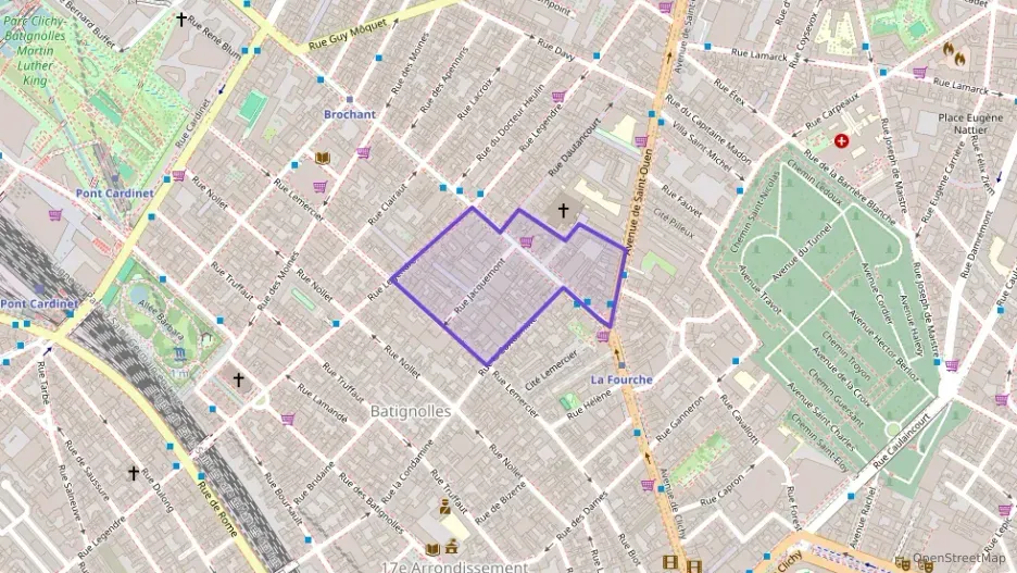 Appartement 40 m² deux pieces à vendre à Paris 17e Arrondissement