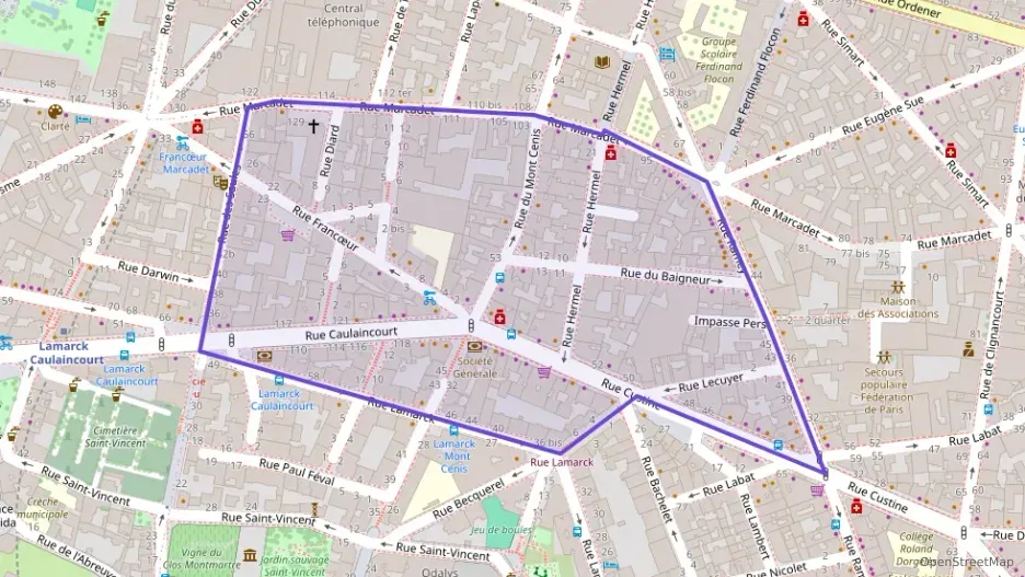 Appartement 70 m² trois pièces à vendre à Paris 18e Arrondissement
