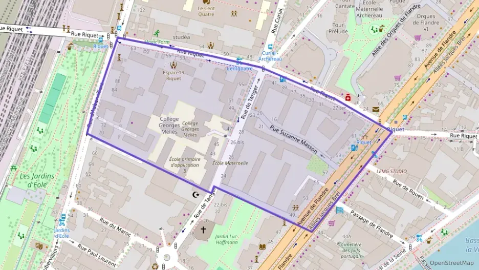 Appartement 81 m² trois pièces à vendre à Paris 19e Arrondissement