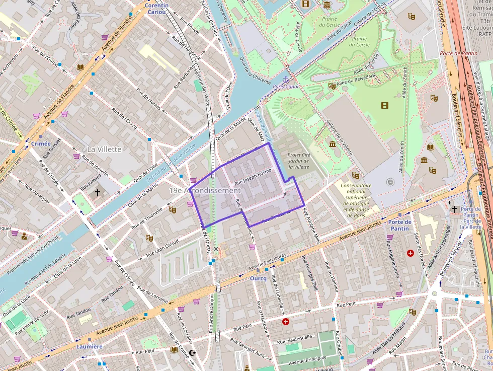 Appartement 61 m² trois pièces à vendre à Paris 19e Arrondissement