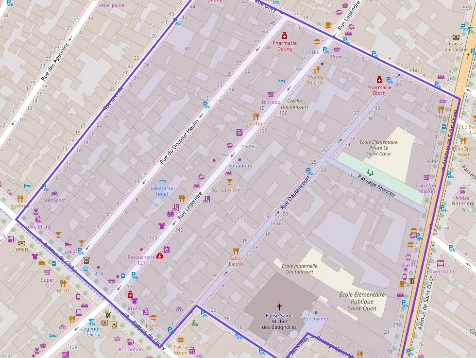 Appartement 32 m² deux pieces à vendre à Paris 17e Arrondissement