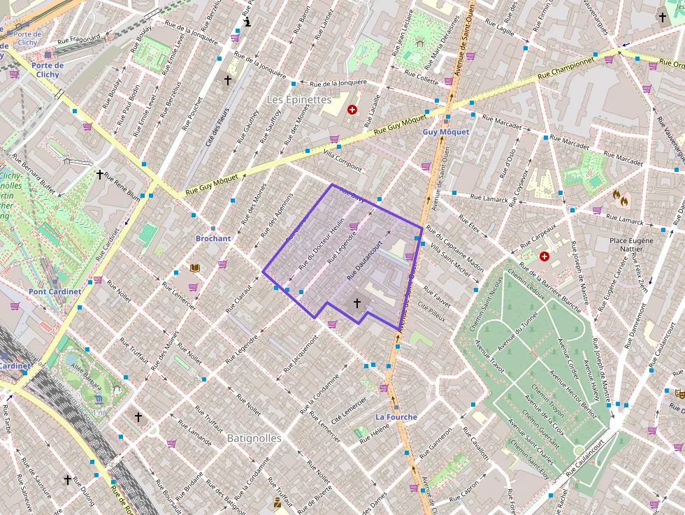 Appartement 32 m² deux pieces à vendre à Paris 17e Arrondissement