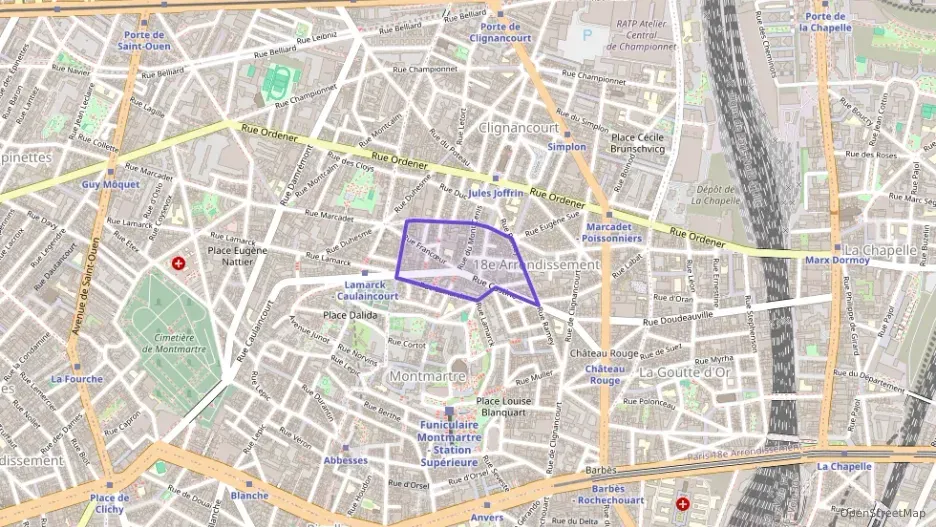 Appartement 40 m² deux pieces à vendre à Paris 18e Arrondissement