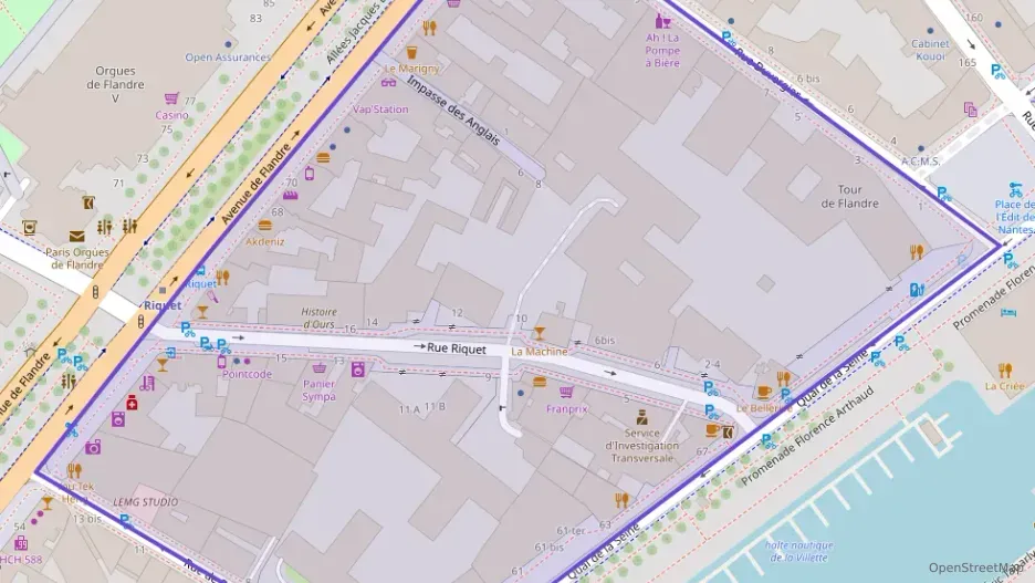 Appartement 90 m² cinq pièces à vendre à Paris 19e Arrondissement