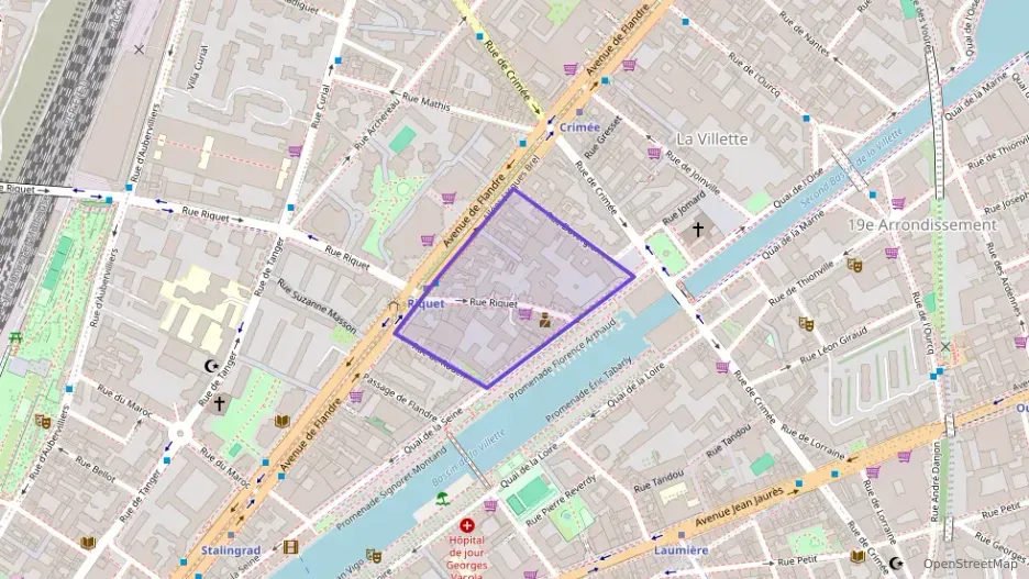 Appartement 90 m² cinq pièces à vendre à Paris 19e Arrondissement