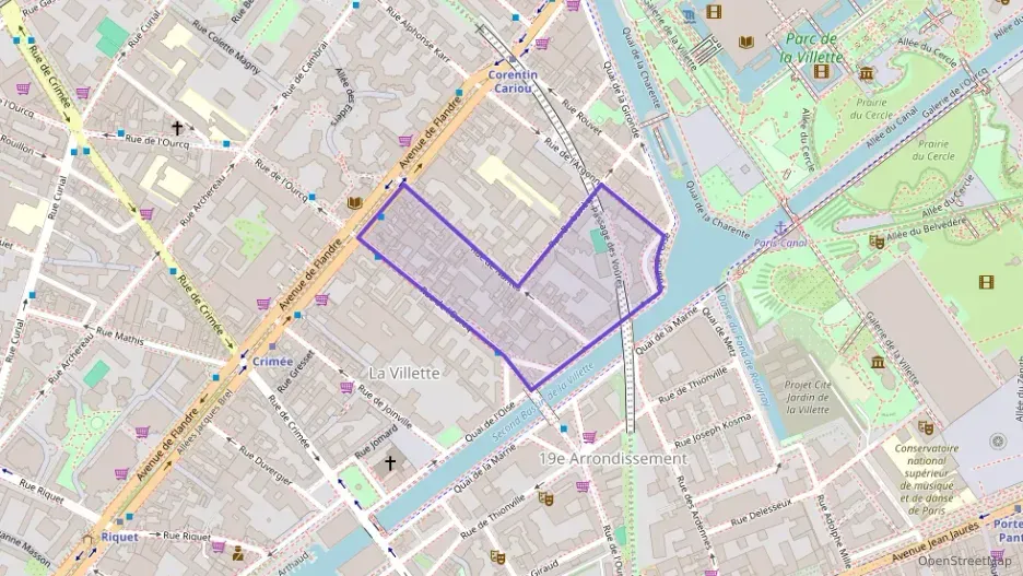 Appartement 54 m² trois pièces à vendre à Paris 19e Arrondissement