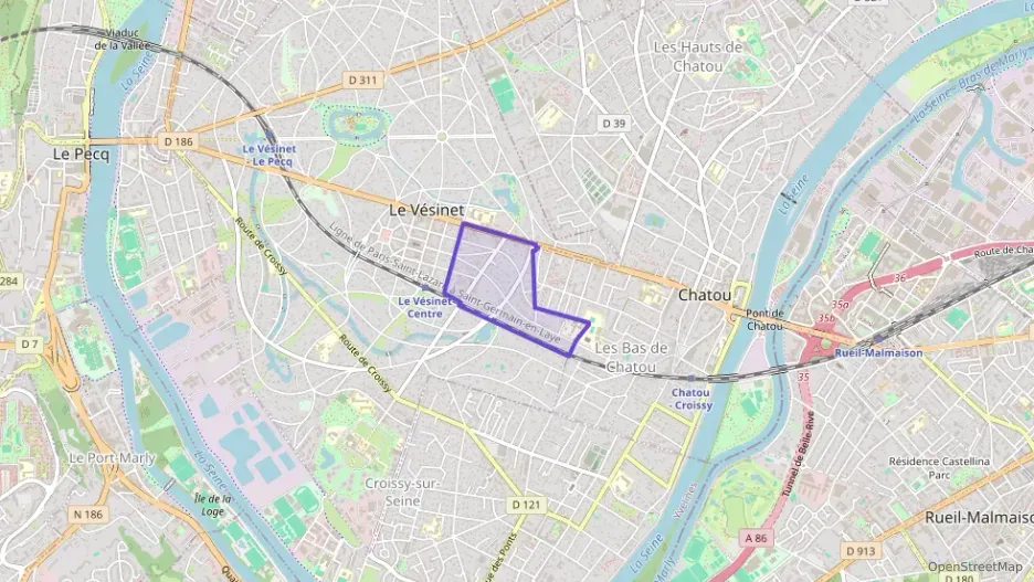 Appartement 81 m² quatre pièces à vendre à Le Vésinet