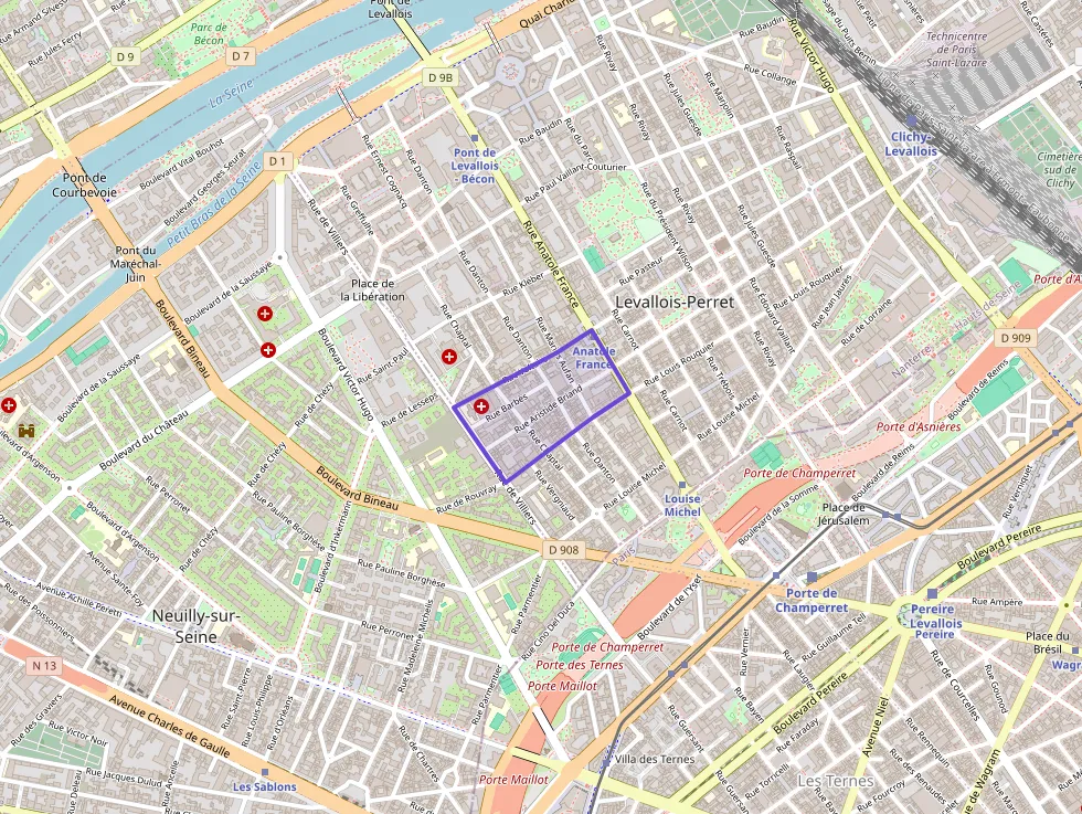 Appartement 50 m² deux pieces à vendre à Levallois-Perret