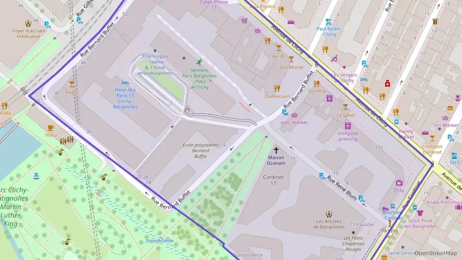 Appartement 47 m² deux pieces à vendre à Paris 17e Arrondissement