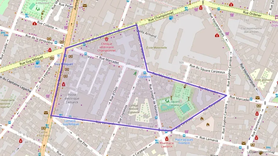 Appartement 38 m² deux pieces à vendre à Paris 18e Arrondissement