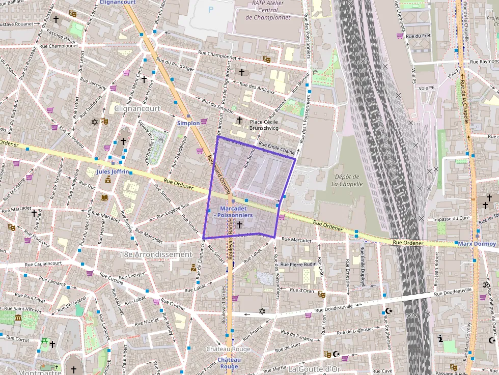 Appartement 53 m² quatre pièces à vendre à Paris 18e Arrondissement