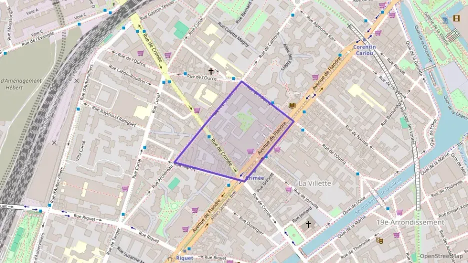 Appartement 36 m² deux pieces à vendre à Paris 19e Arrondissement