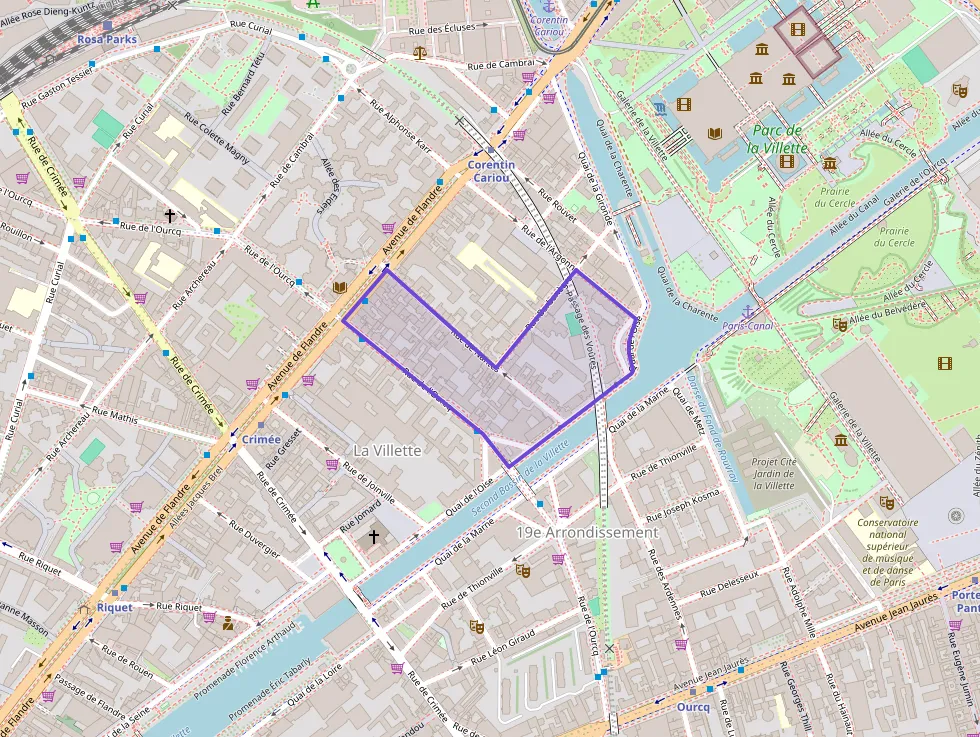 Appartement 40 m² deux pieces à vendre à Paris 19e Arrondissement