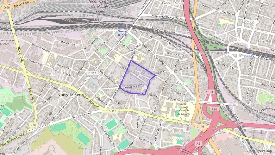 Appartement 47 m² trois pièces à vendre à Noisy-le-Sec