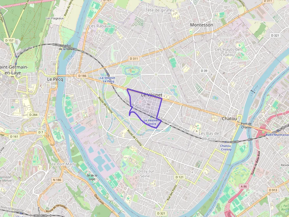 Appartement 59 m² trois pièces à vendre à Le Vésinet