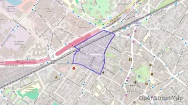 Appartement 59 m² quatre pièces à vendre à Nanterre