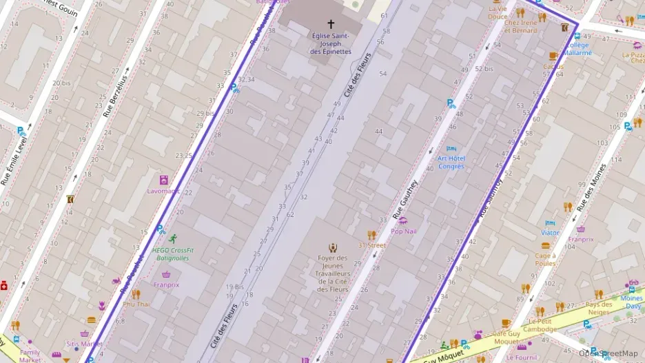 Appartement 28 m² une piece à vendre à Paris 17e Arrondissement