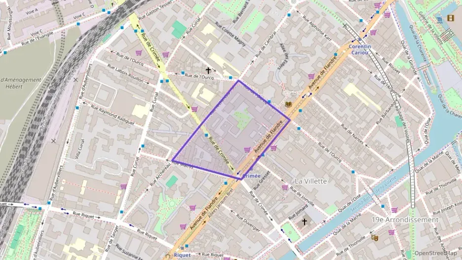 Appartement 47 m² deux pieces à vendre à Paris 19e Arrondissement