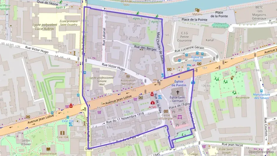 Appartement 56 m² trois pièces à vendre à Pantin Appartement 56 m² trois pièces à vendre à Pantin