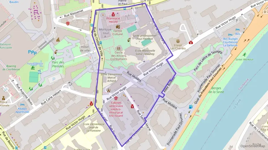 Appartement 50 m² deux pieces à vendre à Courbevoie