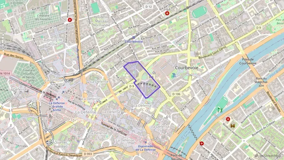 Appartement 51 m² trois pièces à vendre à Courbevoie