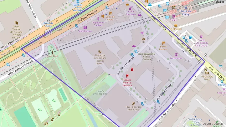 Appartement 59 m² trois pièces à vendre à Paris 17e Arrondissement