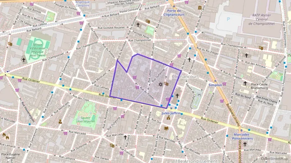 Appartement 52 m² deux pieces à vendre à Paris 18e Arrondissement