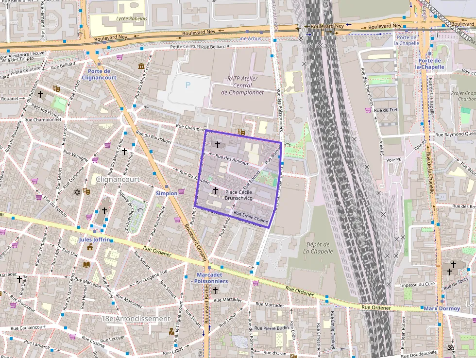 Appartement 53 m² trois pièces à vendre à Paris 18e Arrondissement