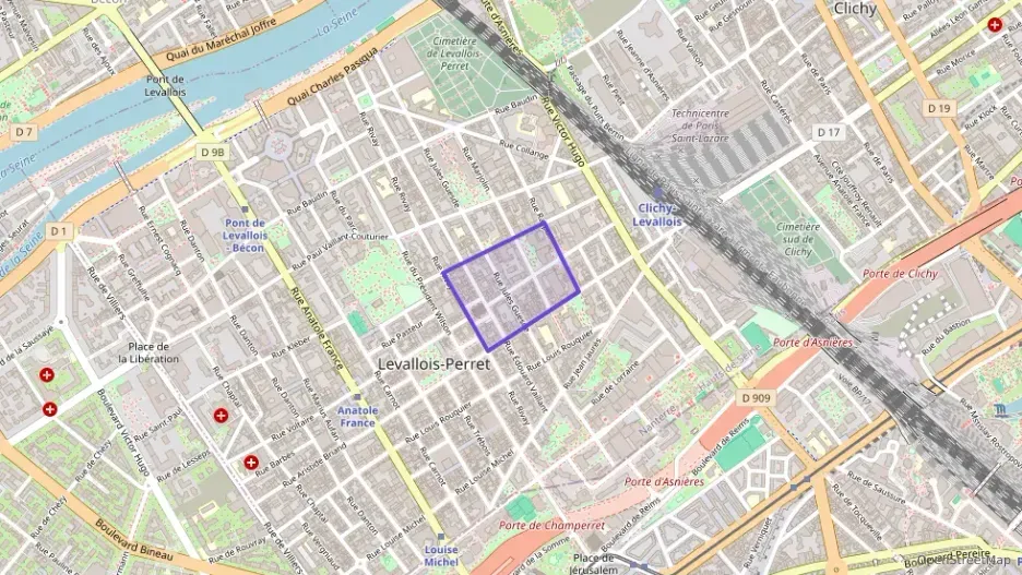 Appartement 47 m² deux pieces à vendre à Levallois-Perret