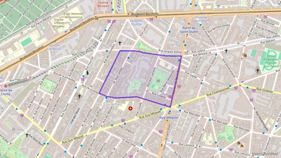 Appartement 49 m² deux pieces à vendre à Paris 17e Arrondissement