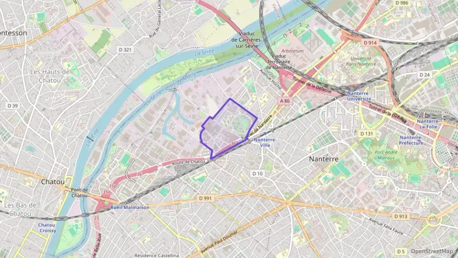 Appartement 56 m² deux pieces à vendre à Nanterre