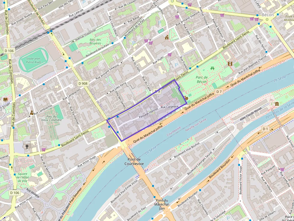 Appartement 61 m² quatre pièces à vendre à Courbevoie