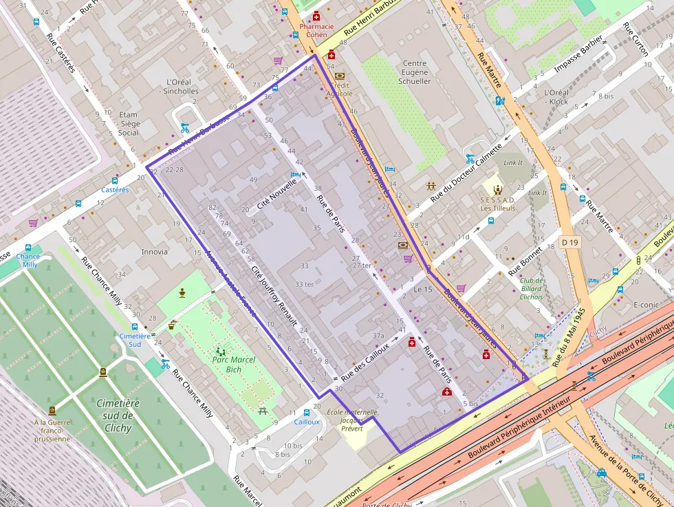 Appartement 44 m² deux pieces à vendre à Clichy