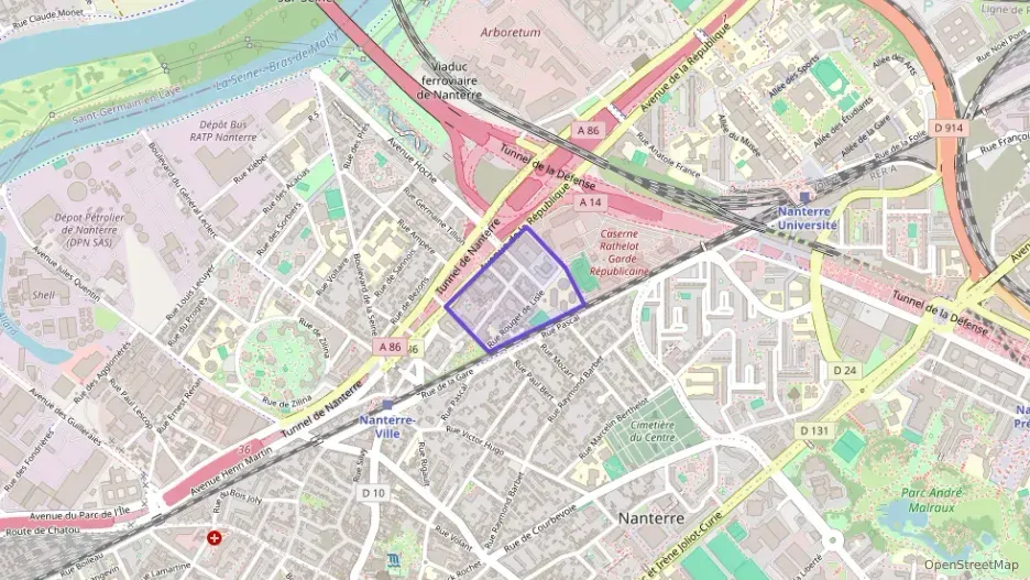Appartement 55 m² trois pièces à vendre à Nanterre